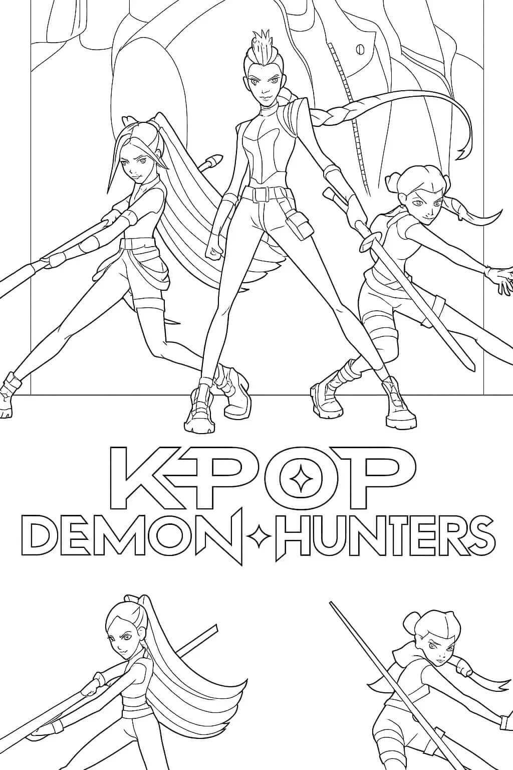 Kpop Demon Hunters (5) boyama sayfası