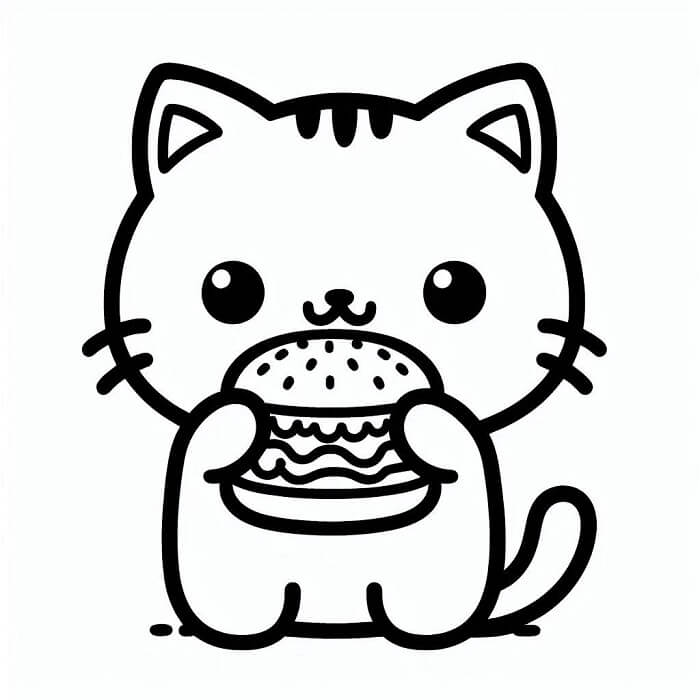 Nefis Hamburger Boyama Sayfası