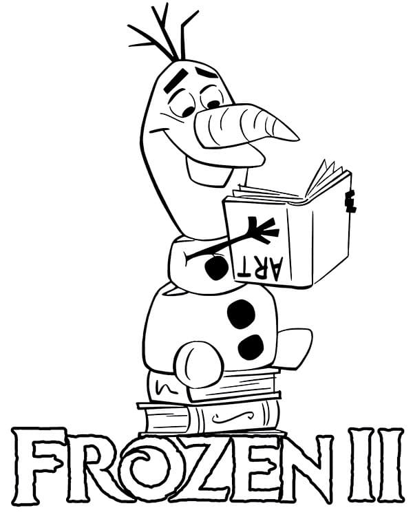 Olaf Disney boyama sayfası