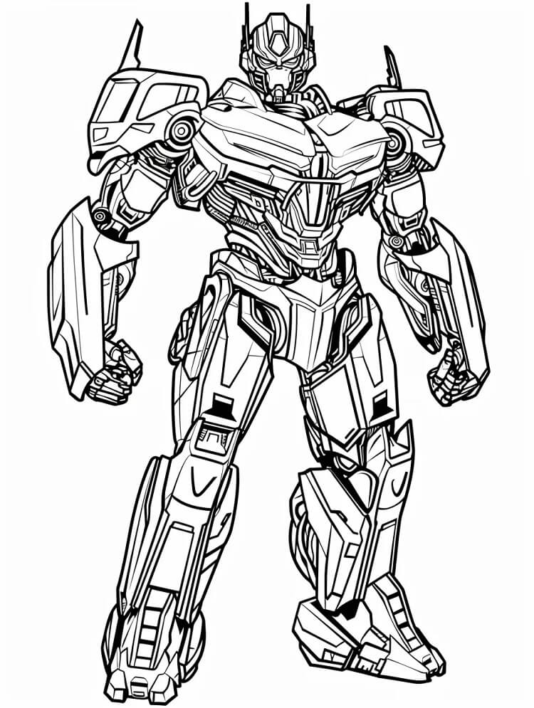 Optimus Prime (3) boyama sayfası