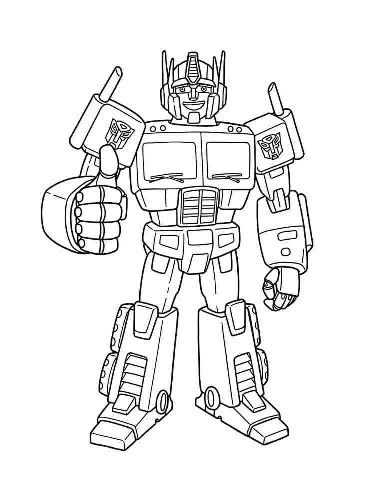 Optimus Prime (5) boyama sayfası