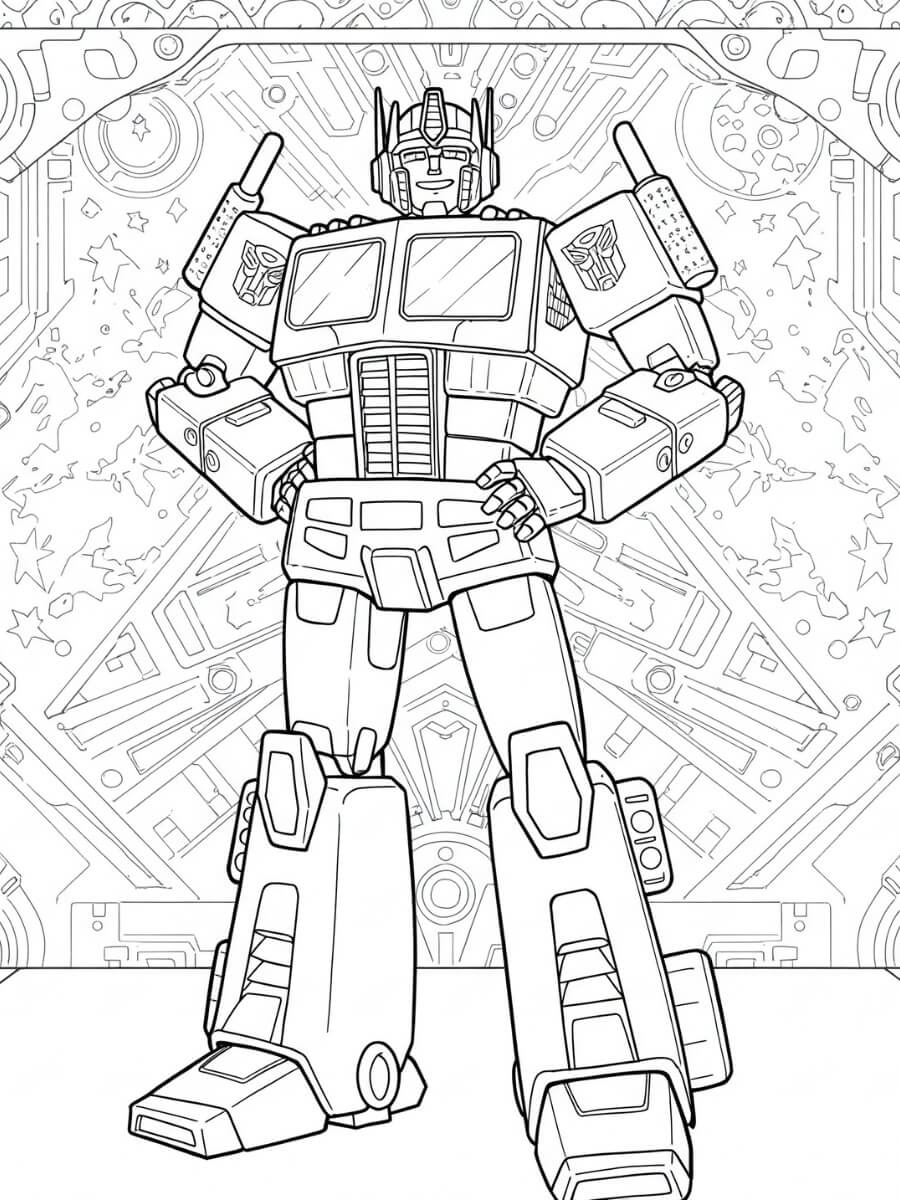 Optimus Prime (8) boyama sayfası