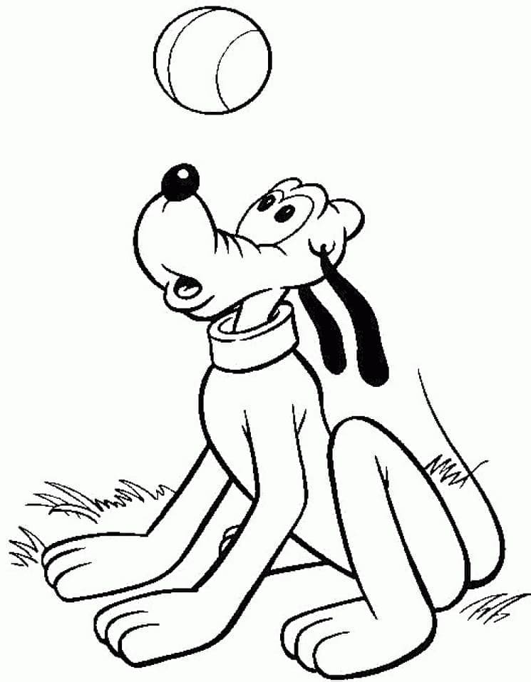 Pluto Ücretsiz boyama sayfası