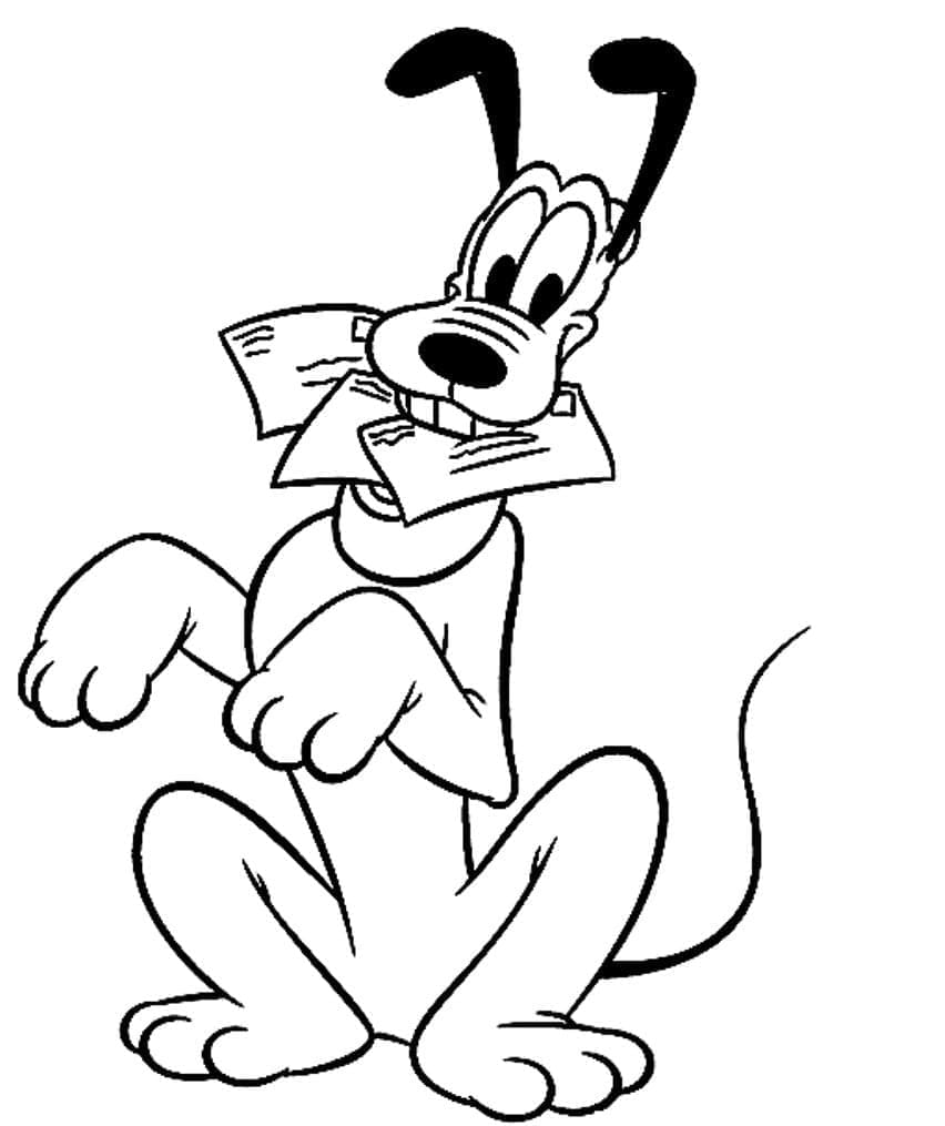 Pluto Yazdırma boyama sayfası