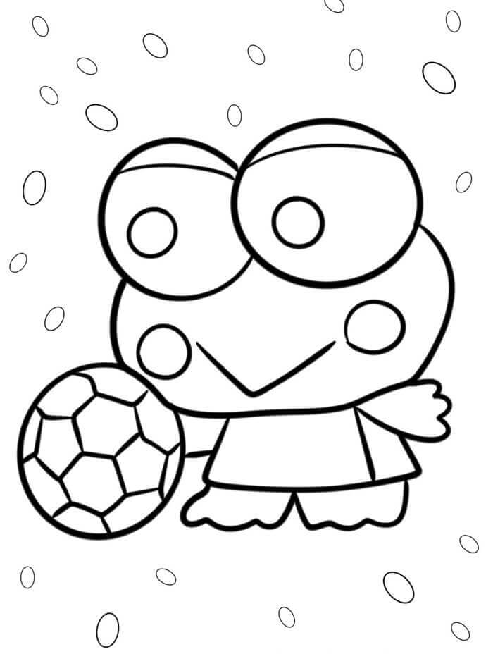 Sanrio Keroppi boyama sayfası