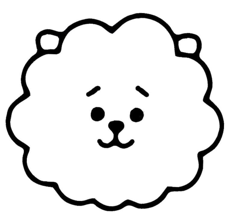 Tatlı BT21 Boyama Sayfası