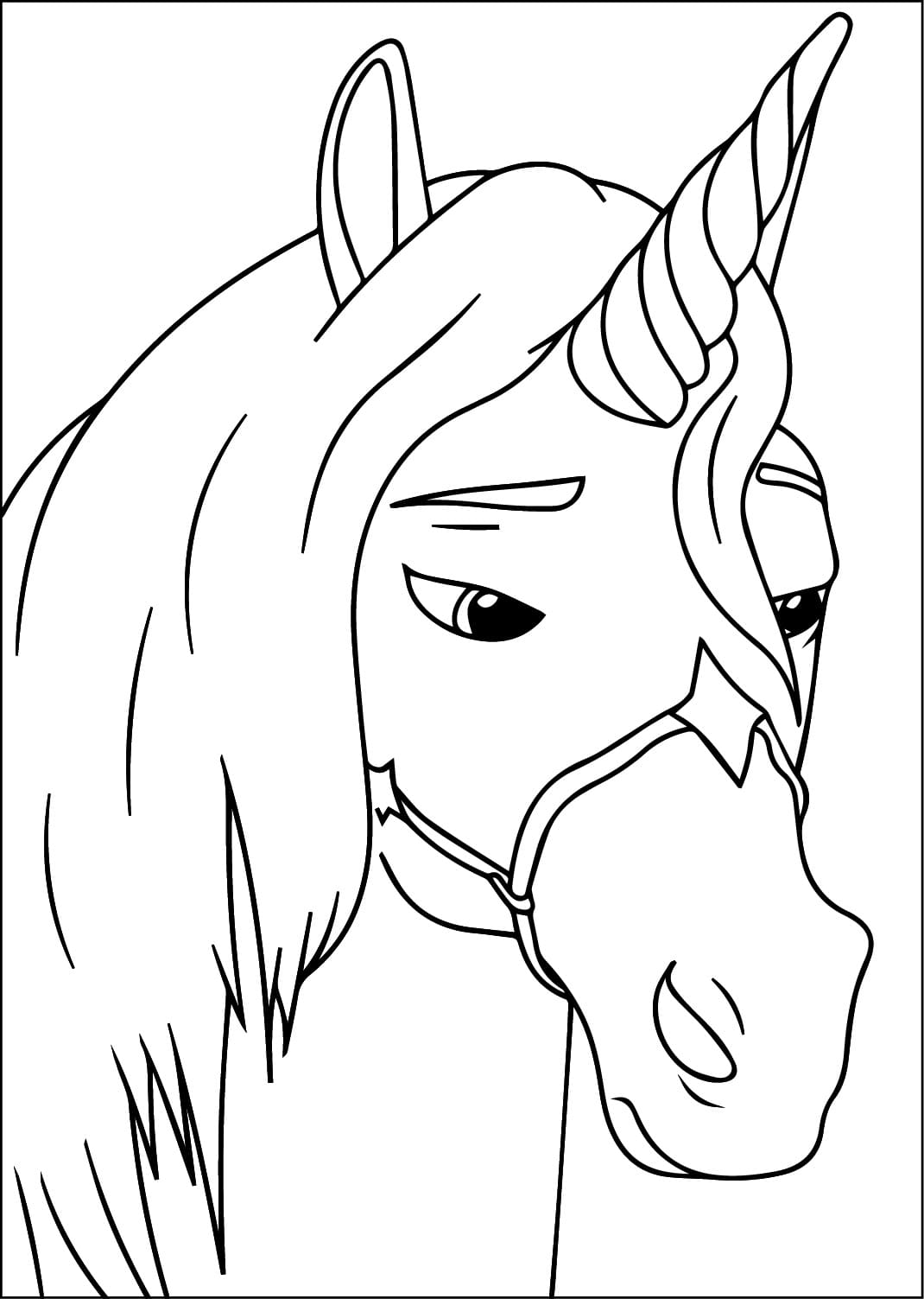Tatlı Unicorn Akademisi Boyama Sayfası