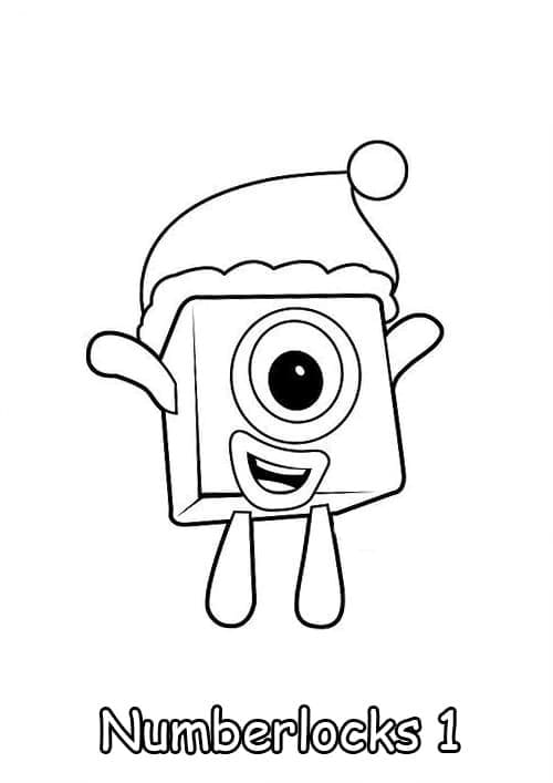 Ücretsiz Numberblocks Görseli boyama sayfası