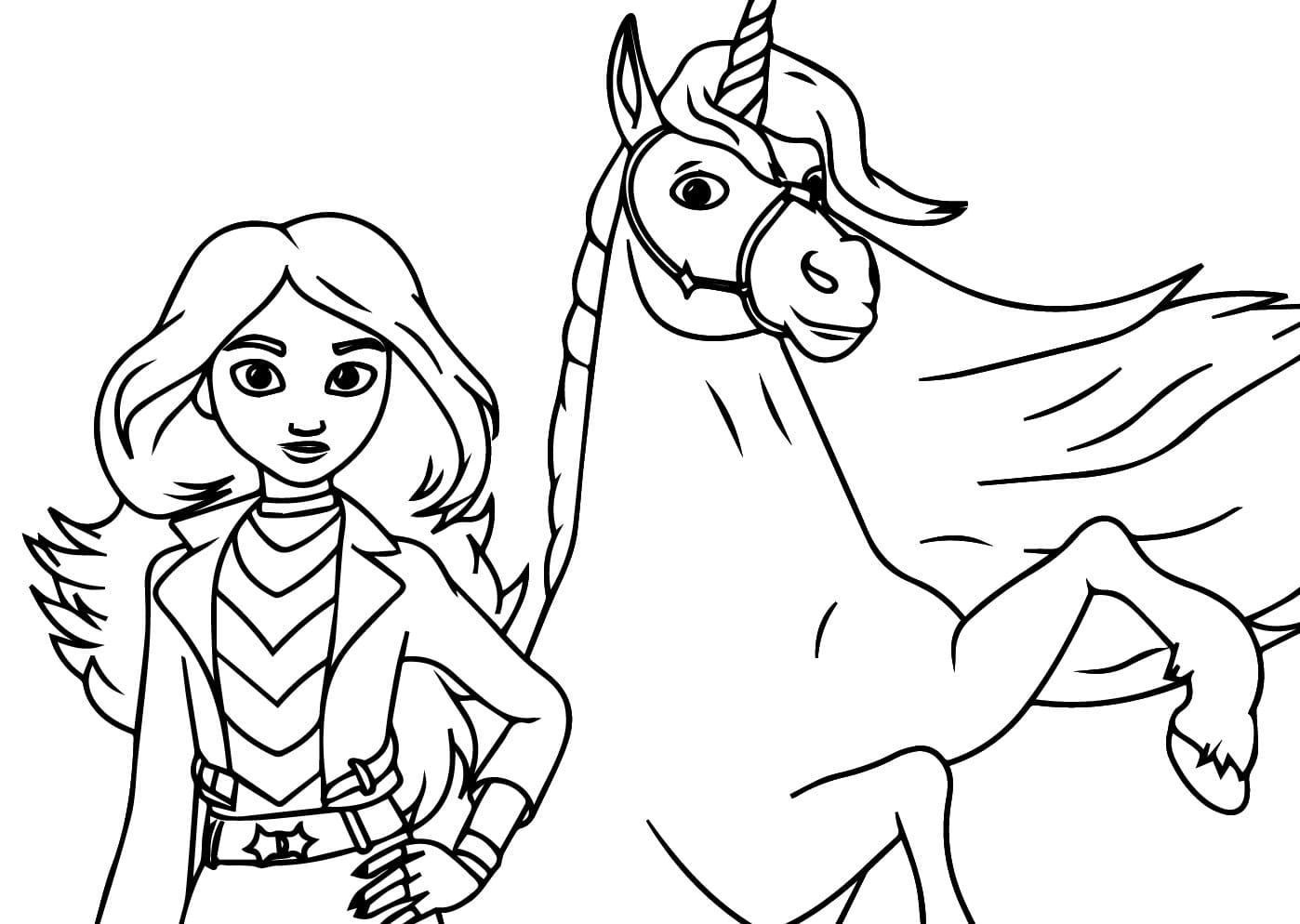 Unicorn Akademisi Ücretsiz Boyama Sayfası