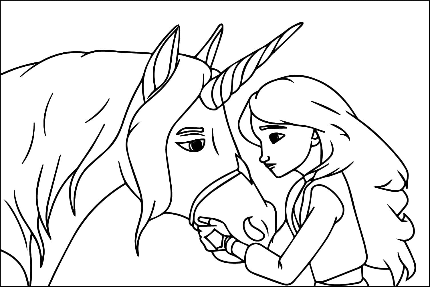 Unicorn Akademisi Yazdırılabilir Boyama Sayfası