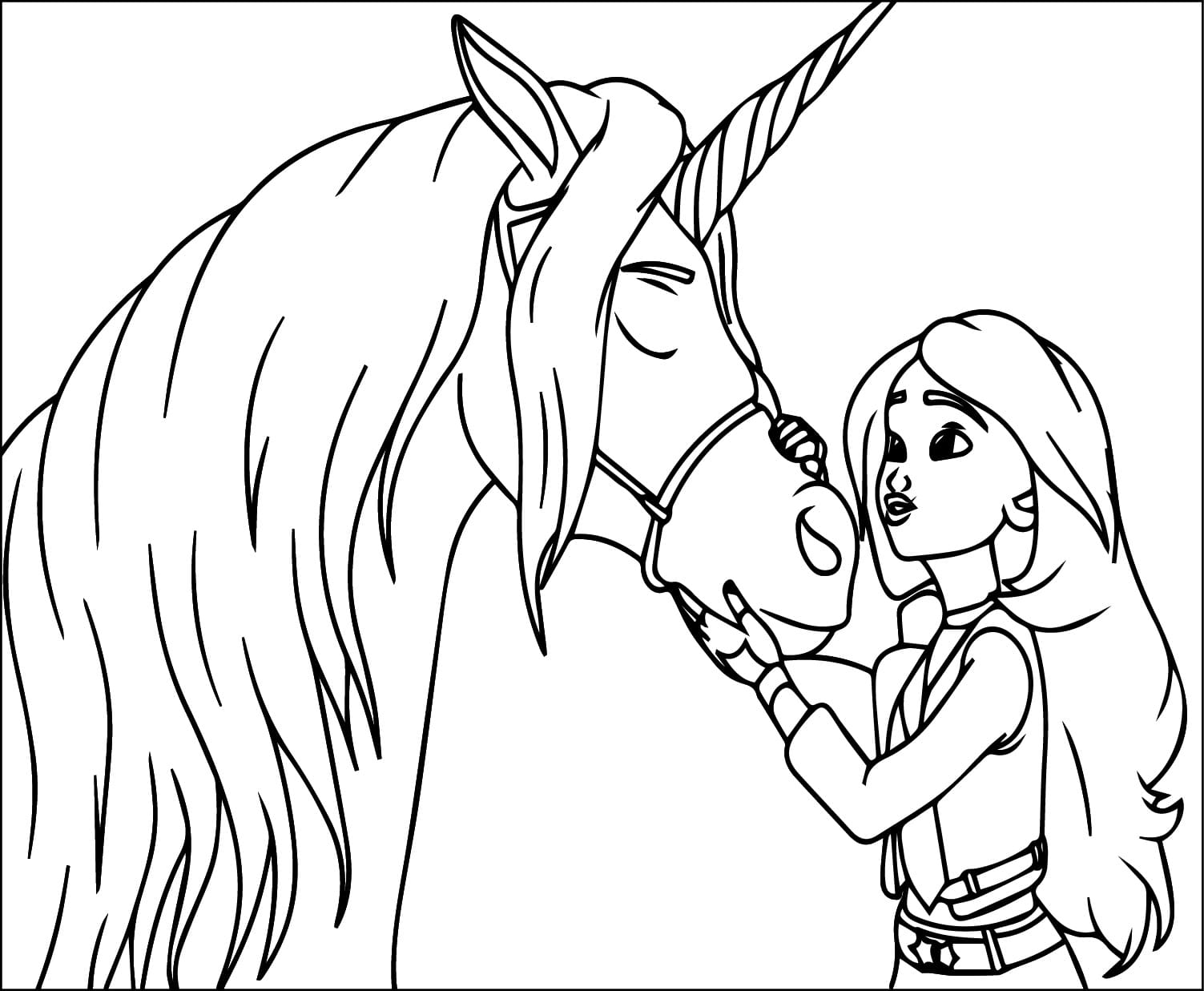 Unicorn Akademisi Yazdırma Boyama Sayfası