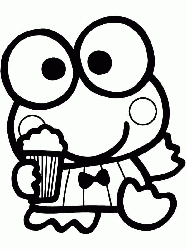 Keroppi boyama sayfaları