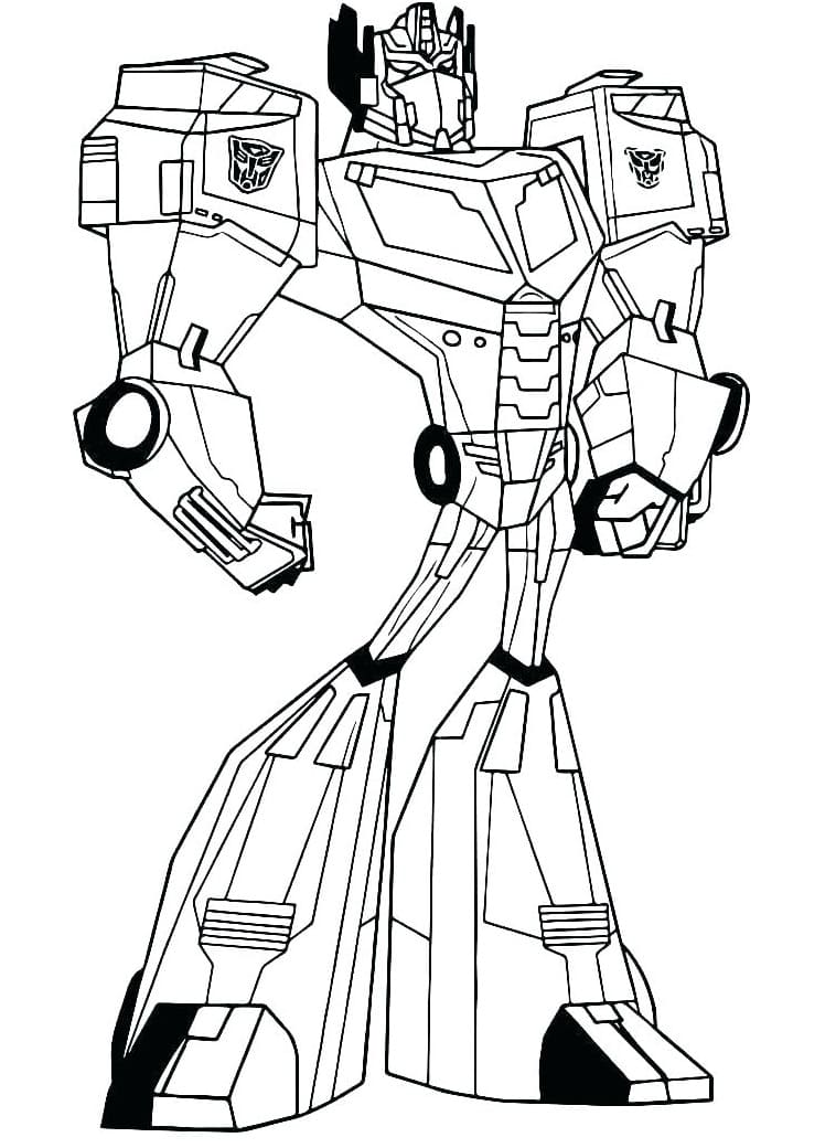 Yazdırılabilir Optimus Prime Görseli boyama sayfası