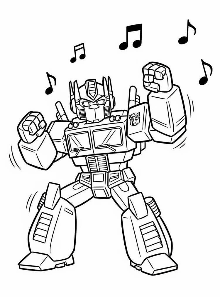 Optimus Prime boyama sayfaları