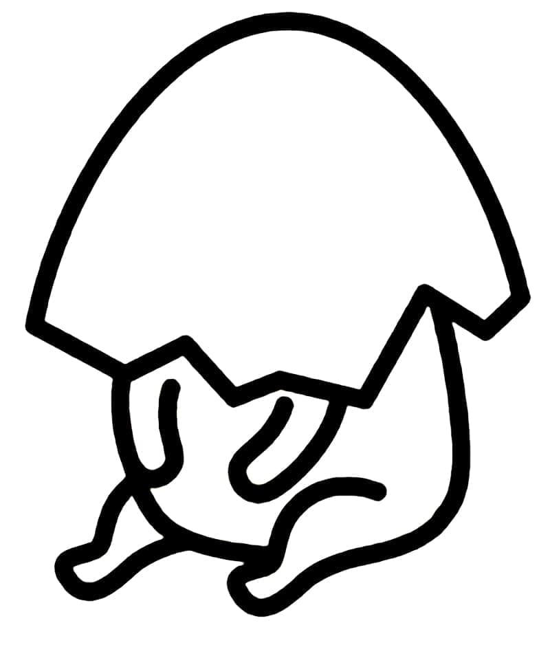 Yazdırılacak Gudetama boyama sayfası