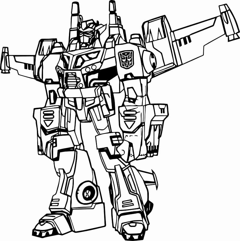 Yazdırılacak Optimus Prime boyama sayfası