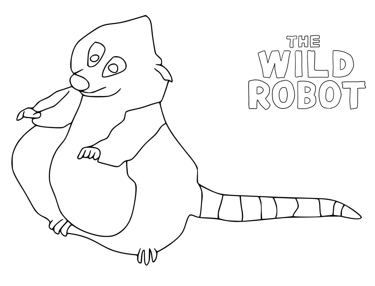 The Wild Robot (10) boyama sayfası