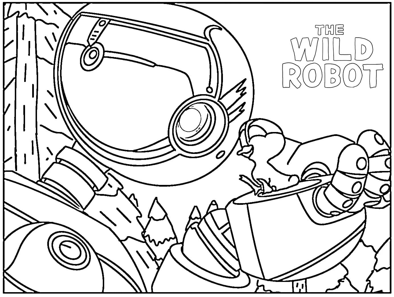 The Wild Robot (12) boyama sayfası