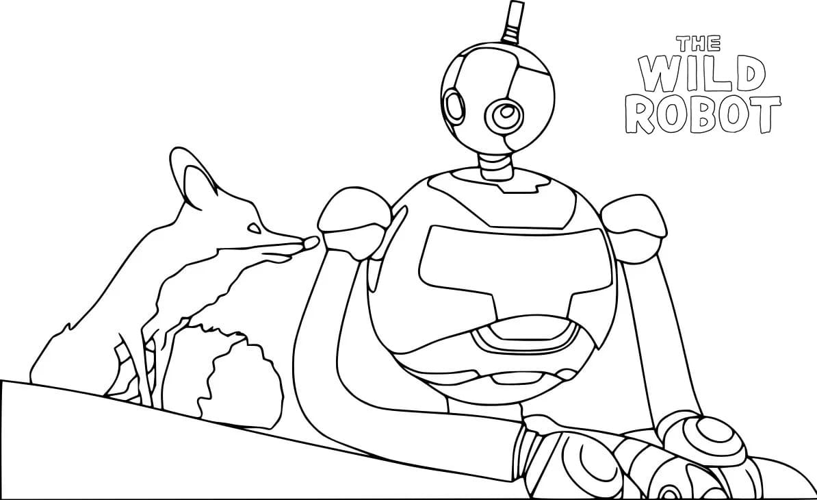 The Wild Robot (16) boyama sayfası