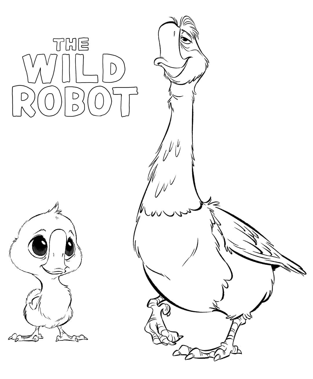 The Wild Robot (17) boyama sayfası