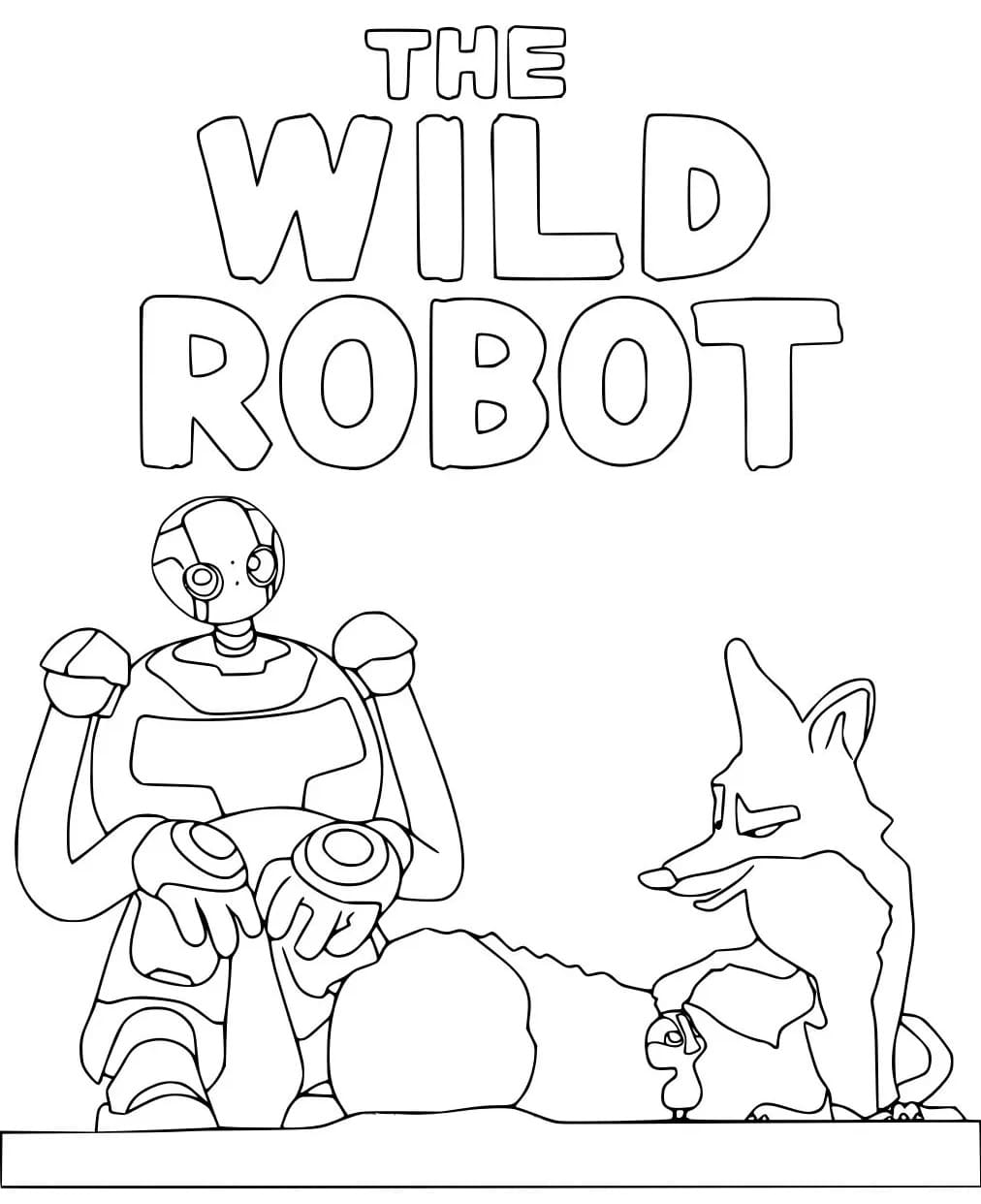 The Wild Robot (18) boyama sayfası