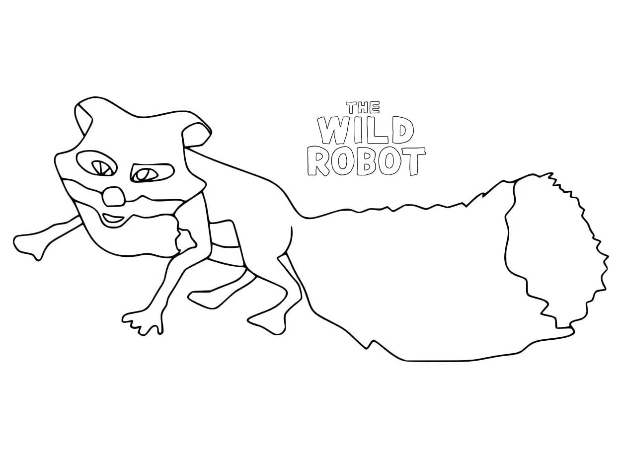 The Wild Robot (19) boyama sayfası