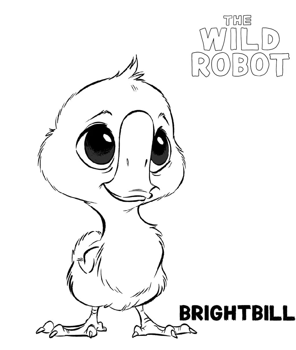 The Wild Robot (2) boyama sayfası