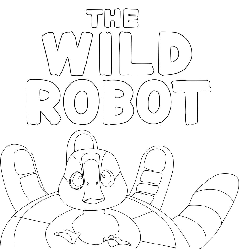 The Wild Robot (23) boyama sayfası