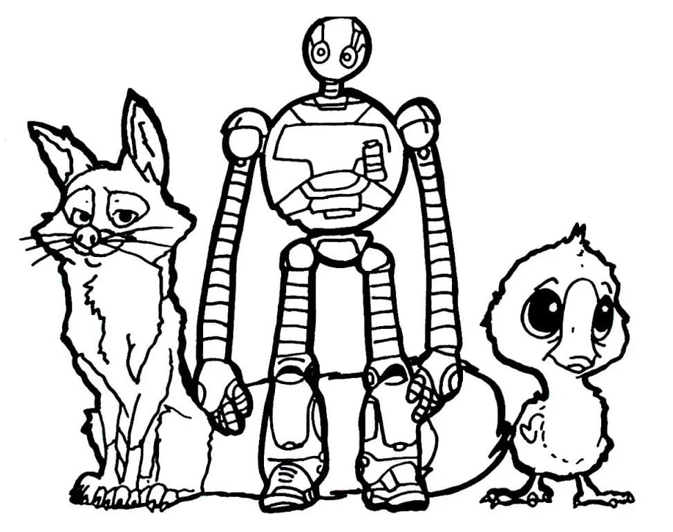 The Wild Robot (4) boyama sayfası