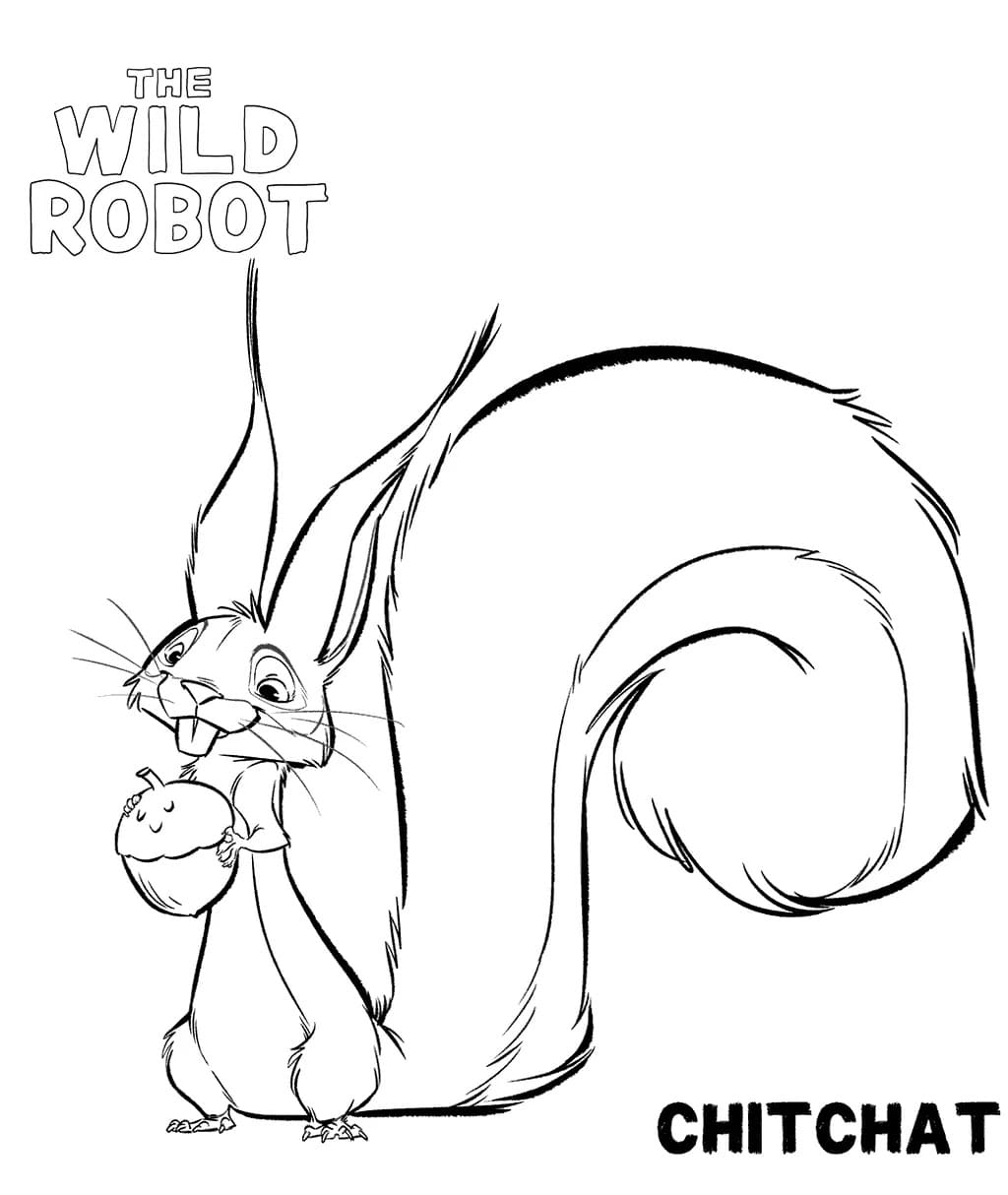 The Wild Robot (5) boyama sayfası