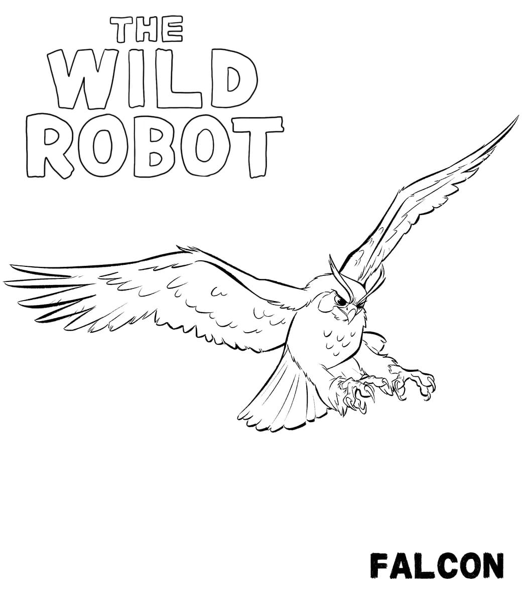 The Wild Robot (7) boyama sayfası