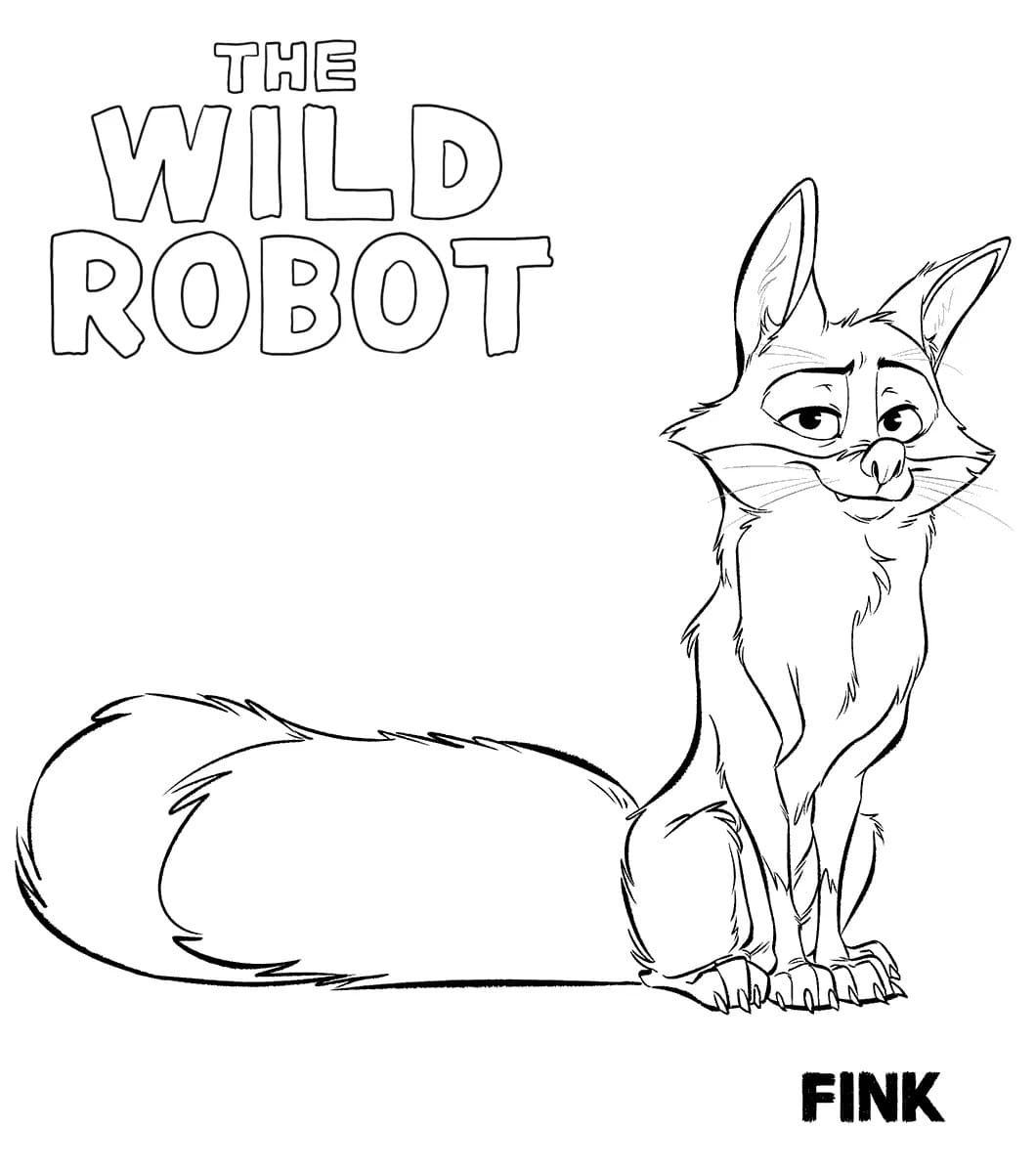 The Wild Robot (8) boyama sayfası