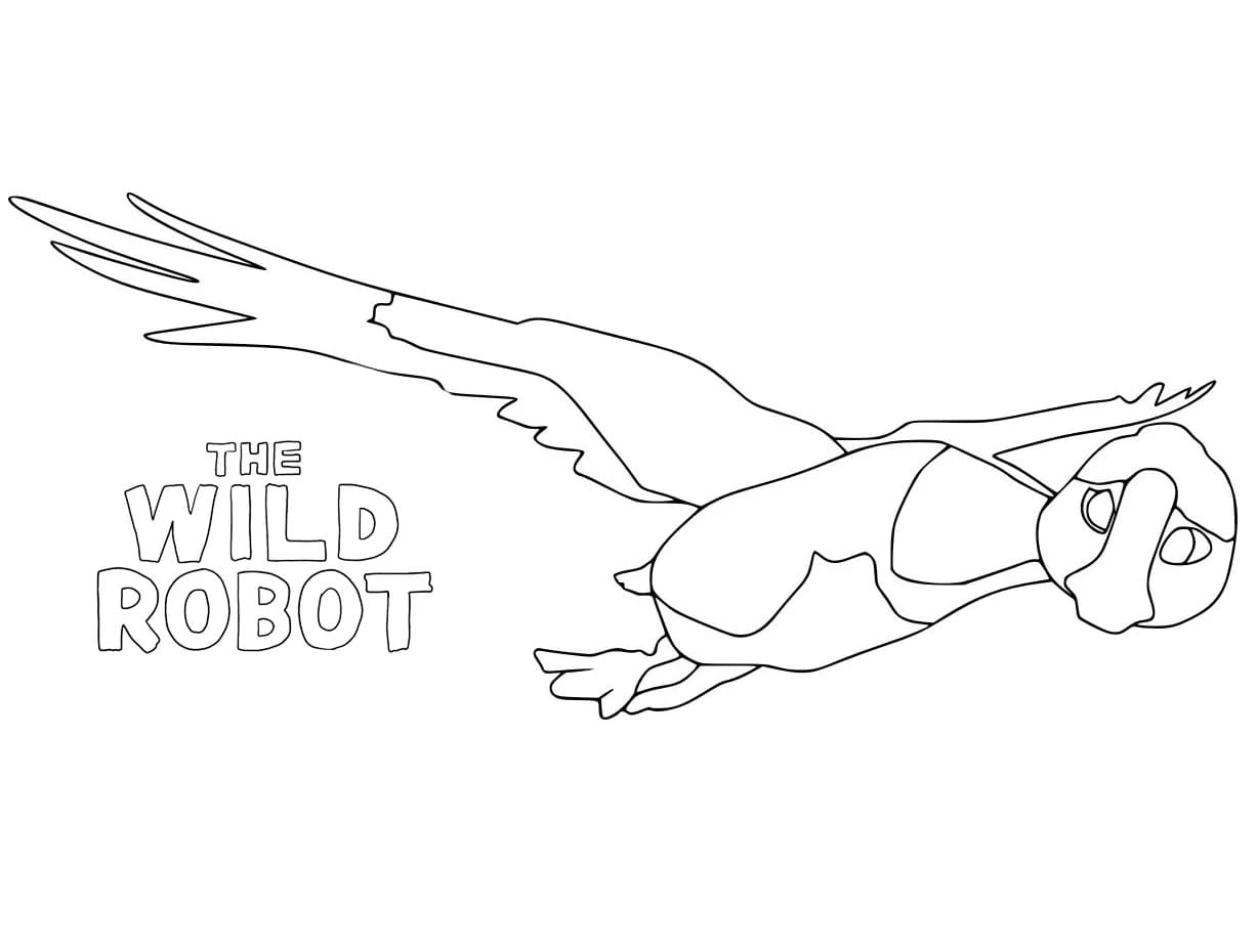 The Wild Robot (9) boyama sayfası